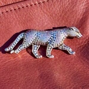 Vintage Spotted Leopard Brooch!